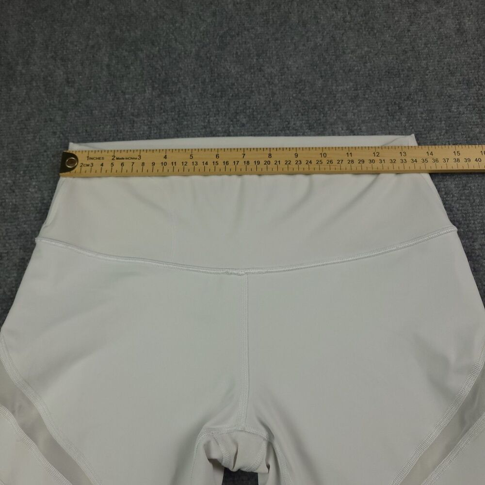 Lululemon Speed Up Crop Leggings Womens Size 10 White Hugging Capri - Picture 5 of 9